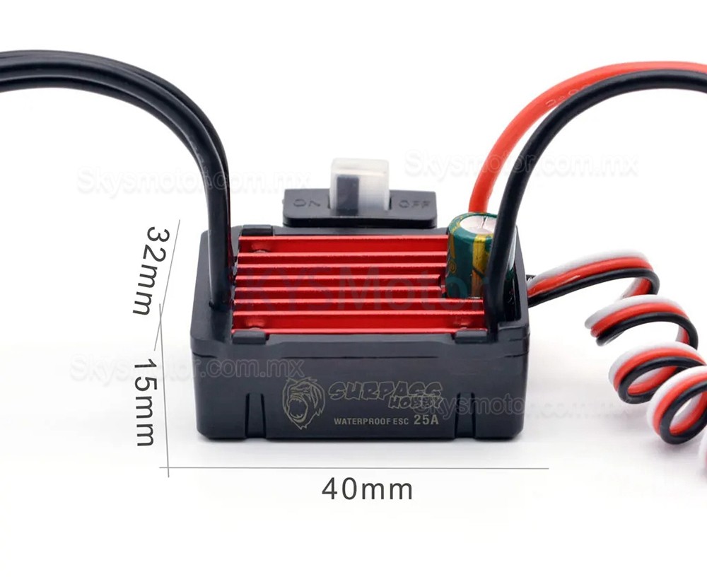 Surpass Hobby 25A controlador esc para motor brushless, enchufe T/XT60